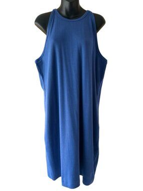 🌸4/$50🌸 NWT Old Navy Blue Ribbed Tank Dress | Sleeveless Shift | XXL